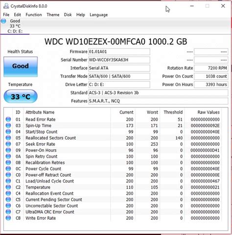 crystal test the condition of hard drive|crystal hard drive check.